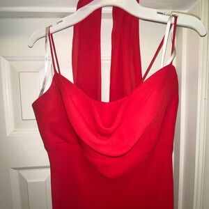 Size 4 plain red straight gown
